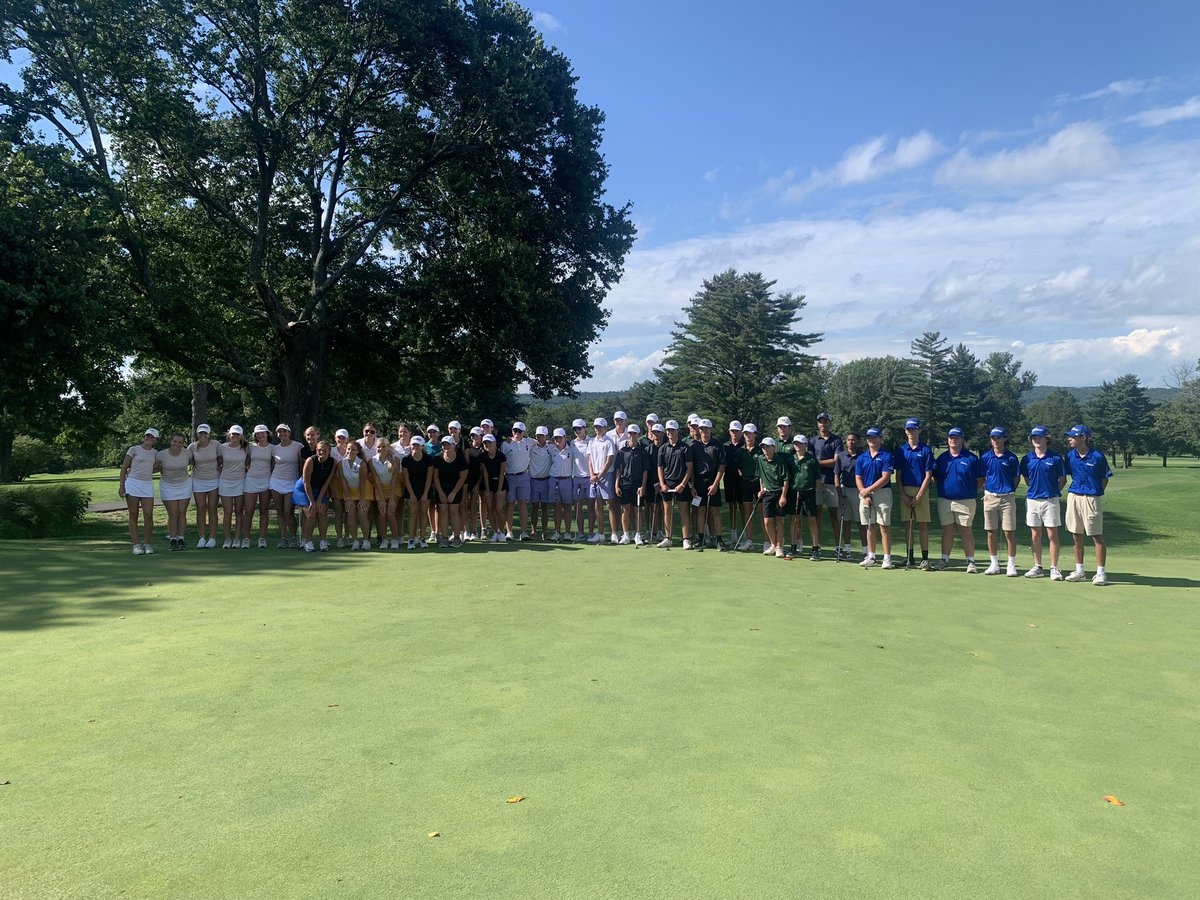 PurplesGolf's tweet photo. Purps fire a 4 over 148 to take a 6 shot lead in round 1 of the VanMeter Cup over the Greenwood Gators. 

@BenDport and @graham_h10 shot 36 in different ways. 
9 pars for Ben. 
3 birdies 3 bogies for Graham. 

@ReedRichey1 37
@Tywilson2024 39
@jakeprice1112 39
@JohnnyBrown2028 40 https://t.co/Kb339qheYx