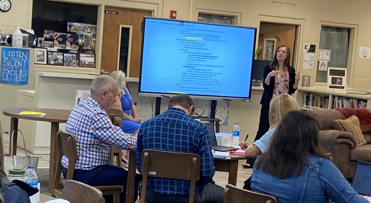 project_ontrack's tweet photo. Thanks to all who attended our final Site Coordinator meeting.  Students and tutors are in good hands.  We appreciate T.A. Dugger hosting the group tonight. https://t.co/uuHgFIVPXa