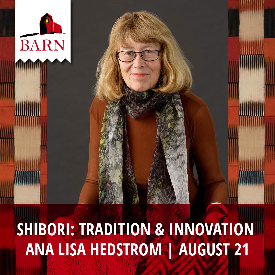 Bainbridge_BARN's tweet image. Welcome renowned fiber artist Ana Lisa Hedstrom to BARN for an evening presentation and discussion. Register at pulse.ly/d3tpfl4kyw

#fiberart #fiberartist #shibori #textiles #dyeing #fiber #bainbridgebarn #bainbridgeisland