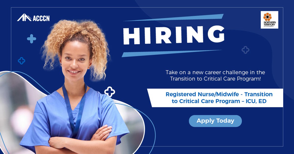 Passionate about Emergency or Intensive Care? 
 
Join NT Government's Critical Care Program. Elevate your career, apply now - ow.ly/wG8U50Pz9Ce
 
#Nursing #Healthcare