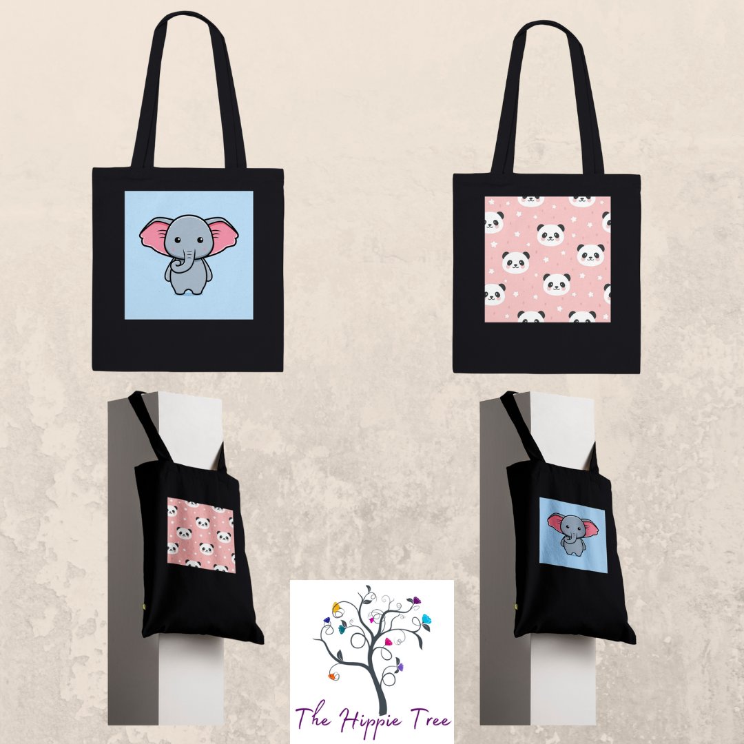 Introducing our beautifully printed premium tote bags - because style and sustainability go hand in hand. Perfect for moms on the go, a day out shopping, or simply making an eco-conscious statement. #MomLife #ShopConsciously #EcoFriendly #ToteBagLove #MotherEarth #TheHippieTree