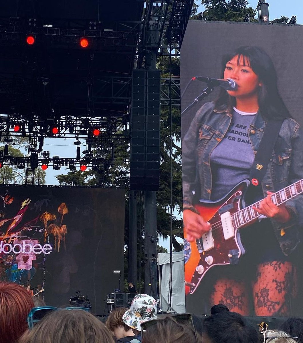 beabad00bee's tweet photo. had so much fun at @sfoutsidelands 💕 there was so many of you guys!! i can’t believe this tour is coming to an end 🥹 playing the greek in LA tn!! you guys sold it out in a day, i lov u so much ♥️ last show of beatopia… i could cry https://t.co/T4TEFx8In3