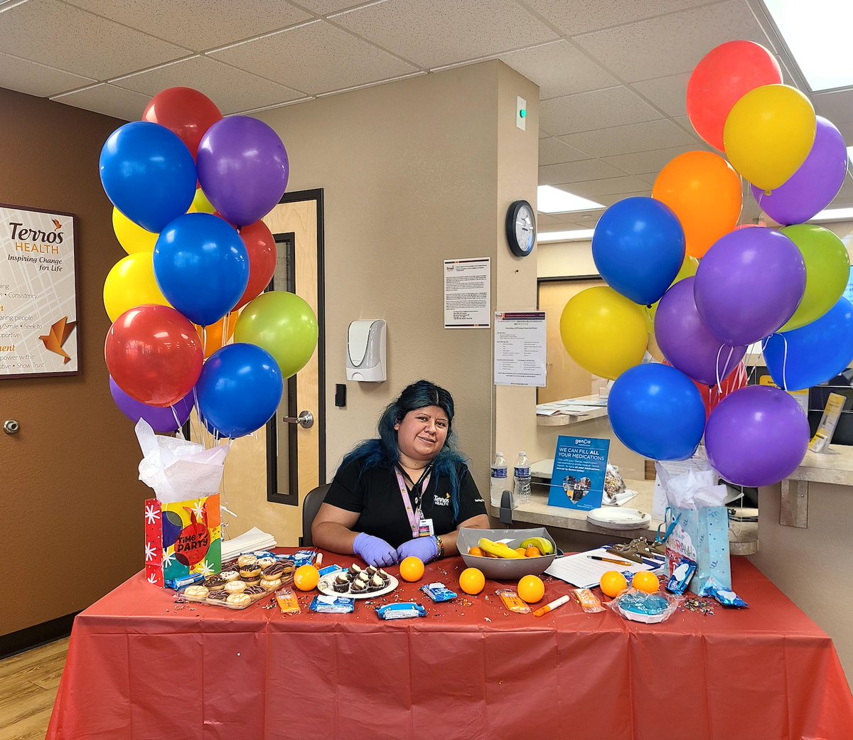terroshealth's tweet photo. Our patients are our purpose and the heart of everything we do. 🧡 We loved showering them with our appreciation last week during National Health Center Week for Patient Appreciation Day. 🥳 #InspiringChangeForLife #WeLoveOurPatients https://t.co/Gw0xqH7K1Y