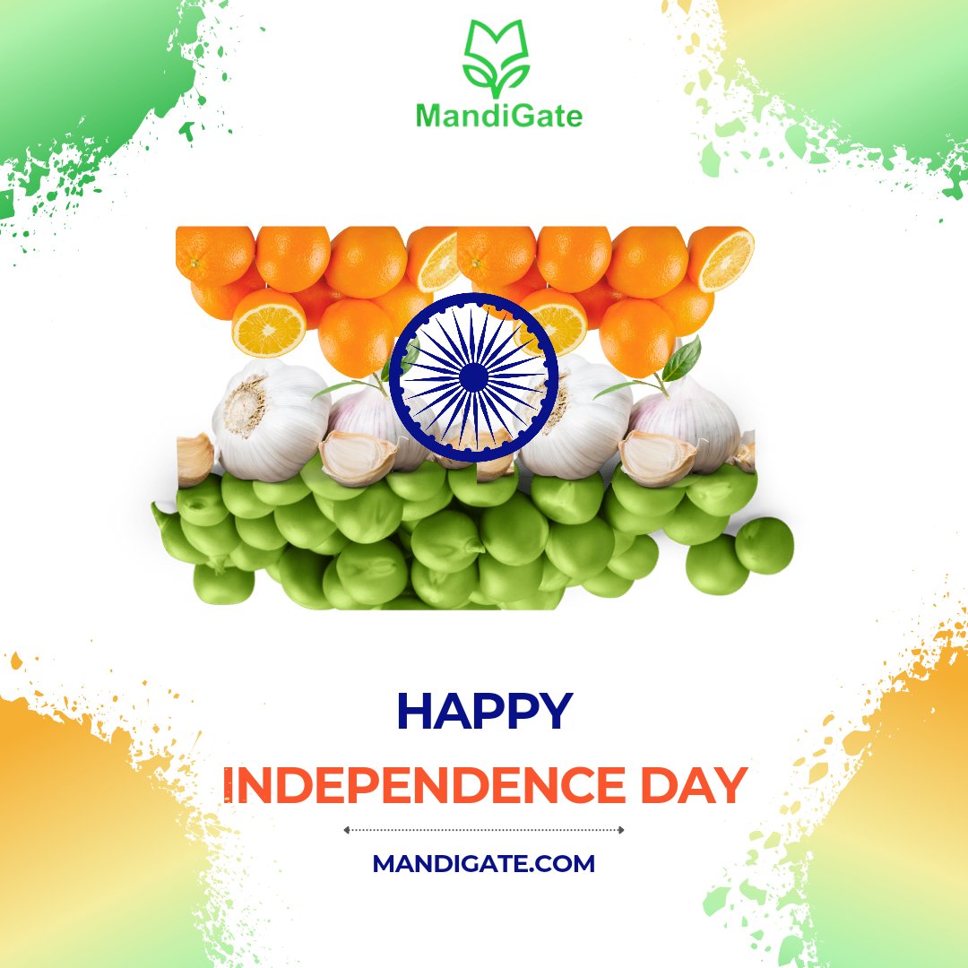 Mandi_Gate's tweet photo. Wishing everyone a joyous Independence Day filled with pride, peace, and health.

#MandiGate #MandiKart #independenceday #india #indianfood #vegetables #fnv #fruits #health #joy #happiness #viral #azaadikaamritmahotsav #freedom https://t.co/QxS2tEbmVY