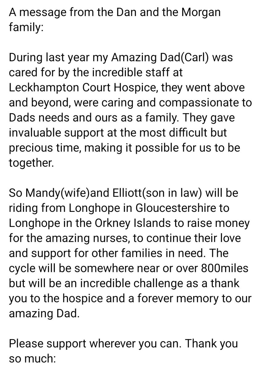 A message from <a href="/morg777/">DM7</a> and Family:

justgiving.com/page/sj-morgan…