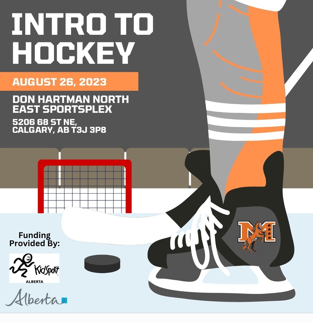 Thanks to a grant from KidSport and AB Govt, McKnight Hockey Assn is able to host a free program, Intro to Hockey. This program is for children with little to no experience playing hockey.  Contact Andrea for info from u21@mcknighthockey.com or register at go.teamsnap.com/forms/390063