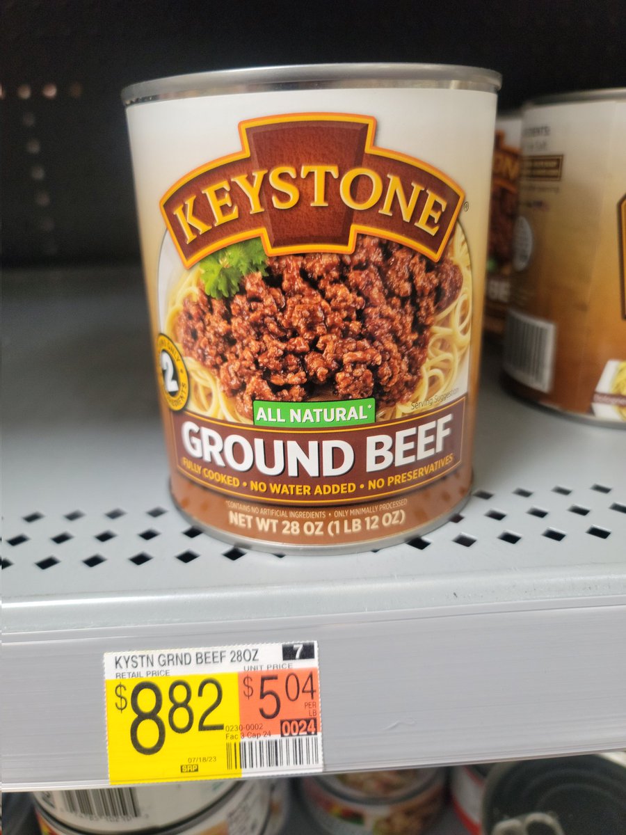 I never knew canned ground beef existed until I took a trip to Walmart. I came across it while looking for canned tuna #cannedmeat #crazyfood