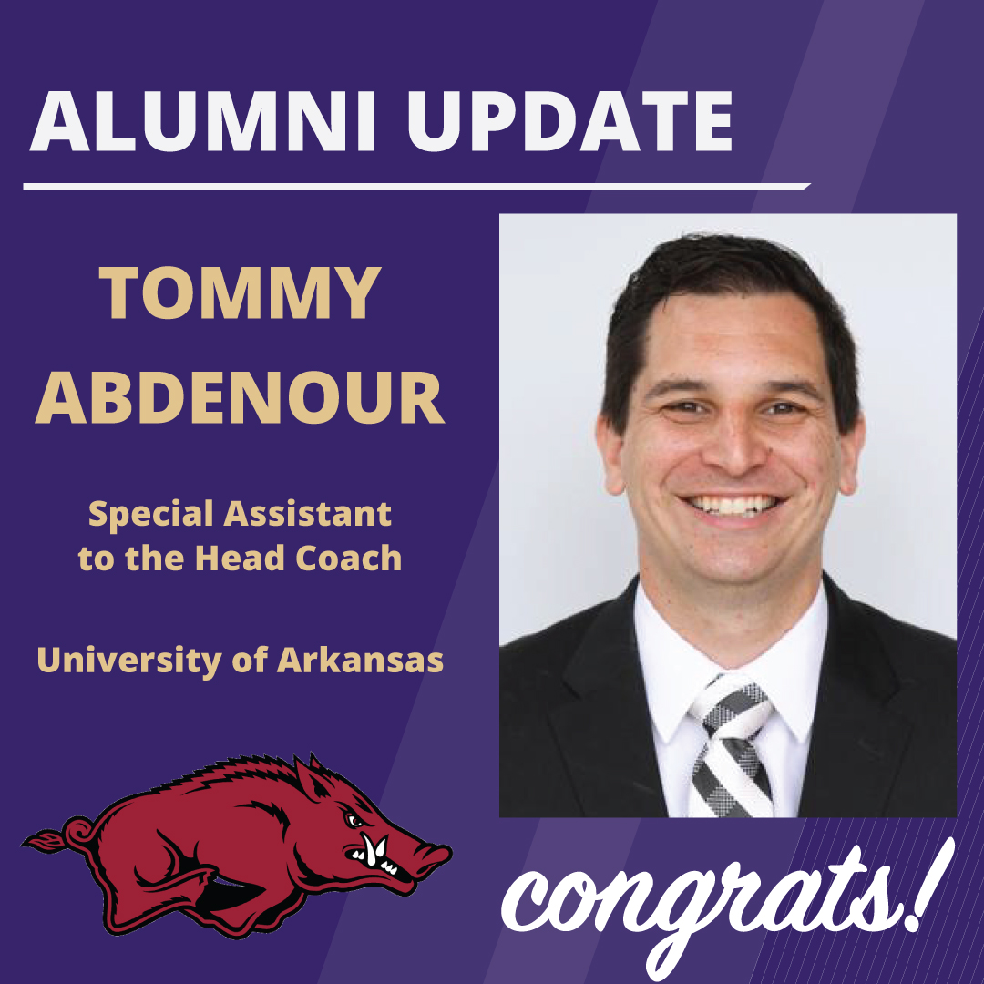 uw_ial's tweet image. Congratulations to Tommy Abdenour, ’13, on joining the University of Arkansans Men’s Basketball coaching staff!

#IALFam