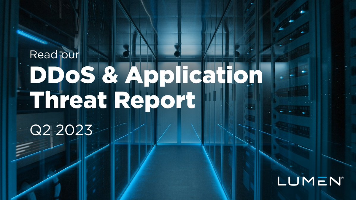 The @LumenTechCo Q2 DDoS &amp; Application Threat Report is live! Learn how to help secure your organization with our latest insights into the #cybersecurity landscape:  bit.ly/44dobPw