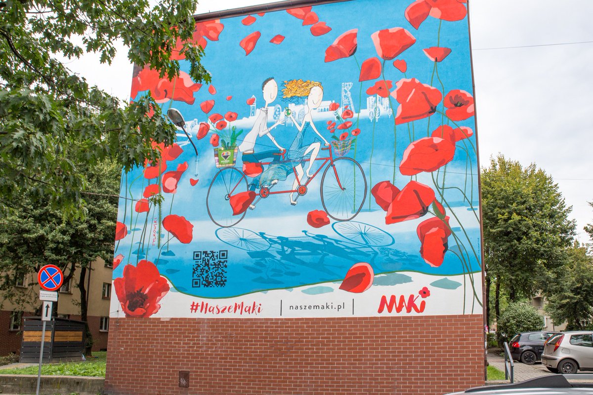 M_K_Chmielewska's tweet photo. Kolejne 2 murale na naszym szlaku - pierwszy to inicjatywa https://t.co/WFxtN3jb2h drugi to powstający mural Z. Wodeckiego autorstwa Czary-Mury a inicjatorami są  Energo-Complex, Stowarzyszenie SAWP i Fundacja im. Zbigniewa Wodeckiego
@miasto_katowice 
fot. K. Kalkowski, S. Rybok https://t.co/Djo2BONH4x