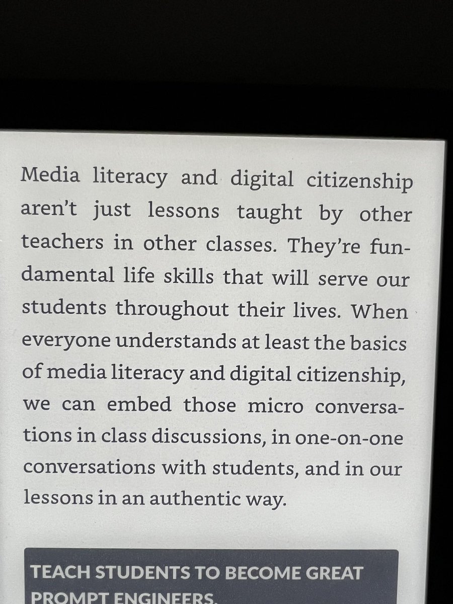 CITNUM | « Lorsque tout le monde comprend au moins les bases de l'éducation aux médias et de la citoyenneté numérique, nous pouvons intégrer ces micro-conversations dans […] nos cours de manière authentique. »<a href="/jmattmiller/">Matt Miller 🗑️</a>  🙌 #CitNum #EMI #Education
