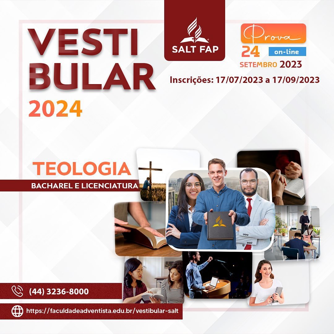 Faça parte do SALT-FAP!

Confira as datas e condições do vestibular no edital!

#saltfap #edital #vestibular