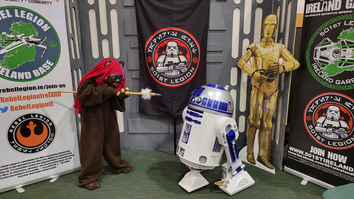 Our ewok cadet got to go hunting at Dublin Comic Con yesterday.  

You ended up catching a nice droid. Great work there, cadet.

#JudgeUsByOurSizeDoNot #EndorCampus #Ewok #NunNub