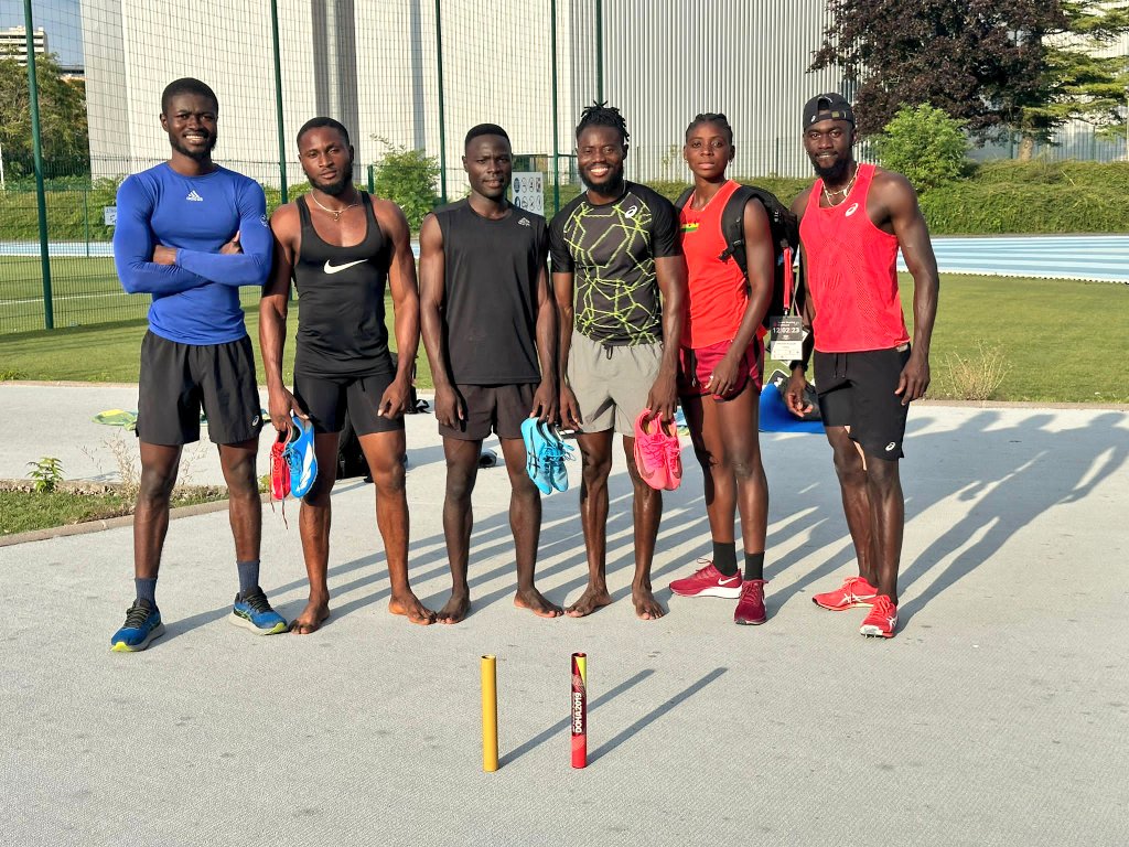 Team Ghana is rounding up preparations in 🇫🇷CREPS de Reims ahead of <a href="/WorldAthletics/">World Athletics</a> Champs

🇬🇭Team includes Joseph Amoah,Deborah Acquah, James Dadzie,Edwin Gadayi, Isaac Botsio,Raymond French and will leave for 🇭🇺Budapest on Aug 16

Ghana will compete in 200m,4×100m &amp; Long Jump.