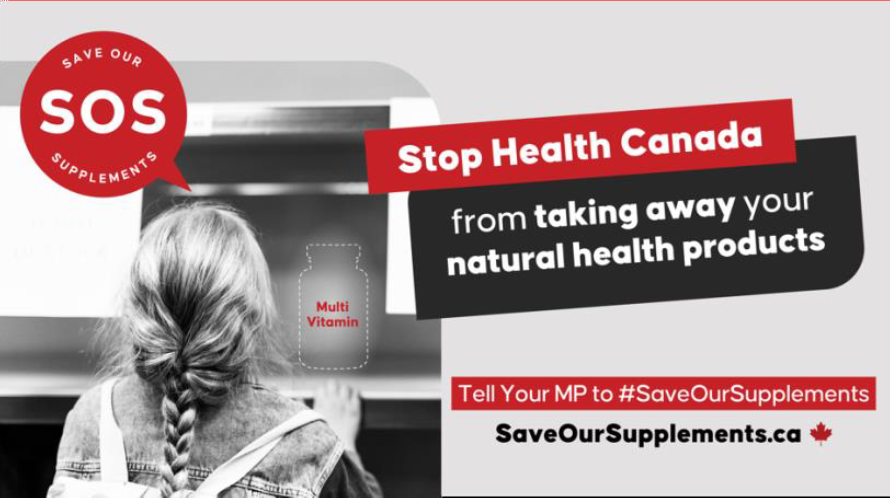 A majority of us take natural health products (NHPs). Health Canada's new regulations will decimate NHPs &amp; cause skyrocketing prices. Stop <a href="/GovCanHealth/">Health Canada and PHAC</a> by writing to your MP at saveoursupplements.ca #SaveOurSupplements #Health #Toronto #Greenbelt #MondayMotivation