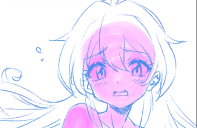 最初はまひろちゃんだったんですよ|゜Д゜))) ワシが描くからリナちんぽい?(オイ