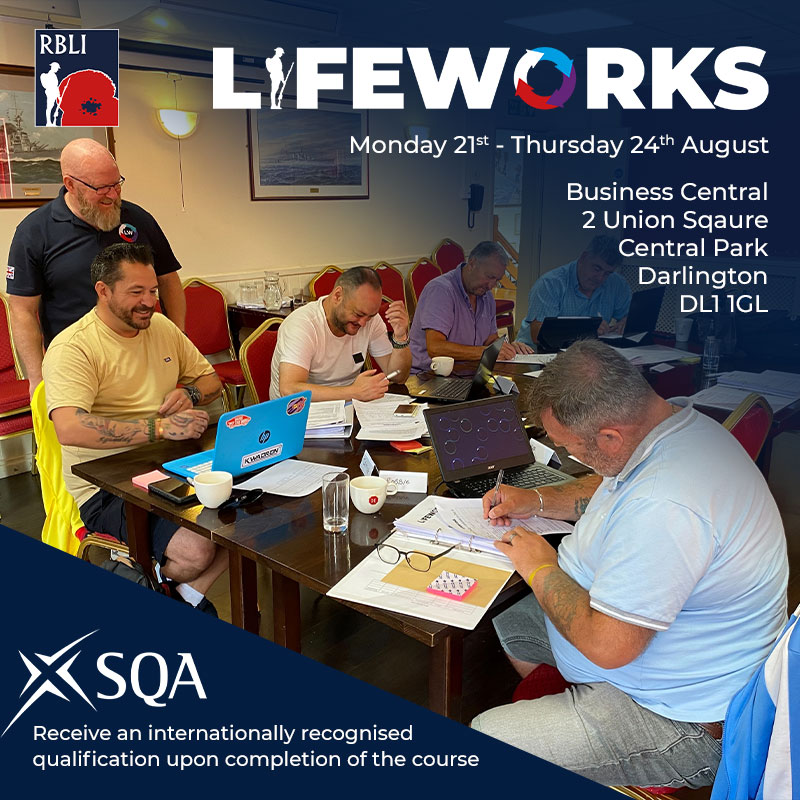 Thanks to the generous support from @Soldierscharity we are able to take our award-winning programme across the UK including Darlington on 21st-24th August. Book your FREE place today: brnw.ch/21wBE0s #rbli #supportforveterans #Lifeworks #LifeworksOnTour #Darlington #ABF