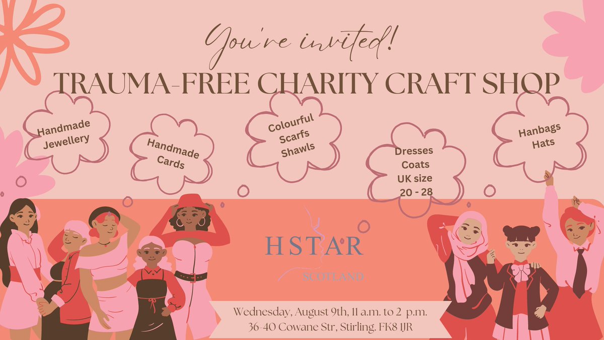 hstarscotland's tweet photo. The newly opened Charity Craft Shop in @Stirling Monday-Friday 11am - 2pm
#life #art #mentalhealth #charitywork #motivation #health #causes #ukrainianart #repost #inspiration #respect #fashion #volunteers #craftshop #craftstore #handmade #crafts #craftlove #crafterscorner https://t.co/TI2BOCdiD4