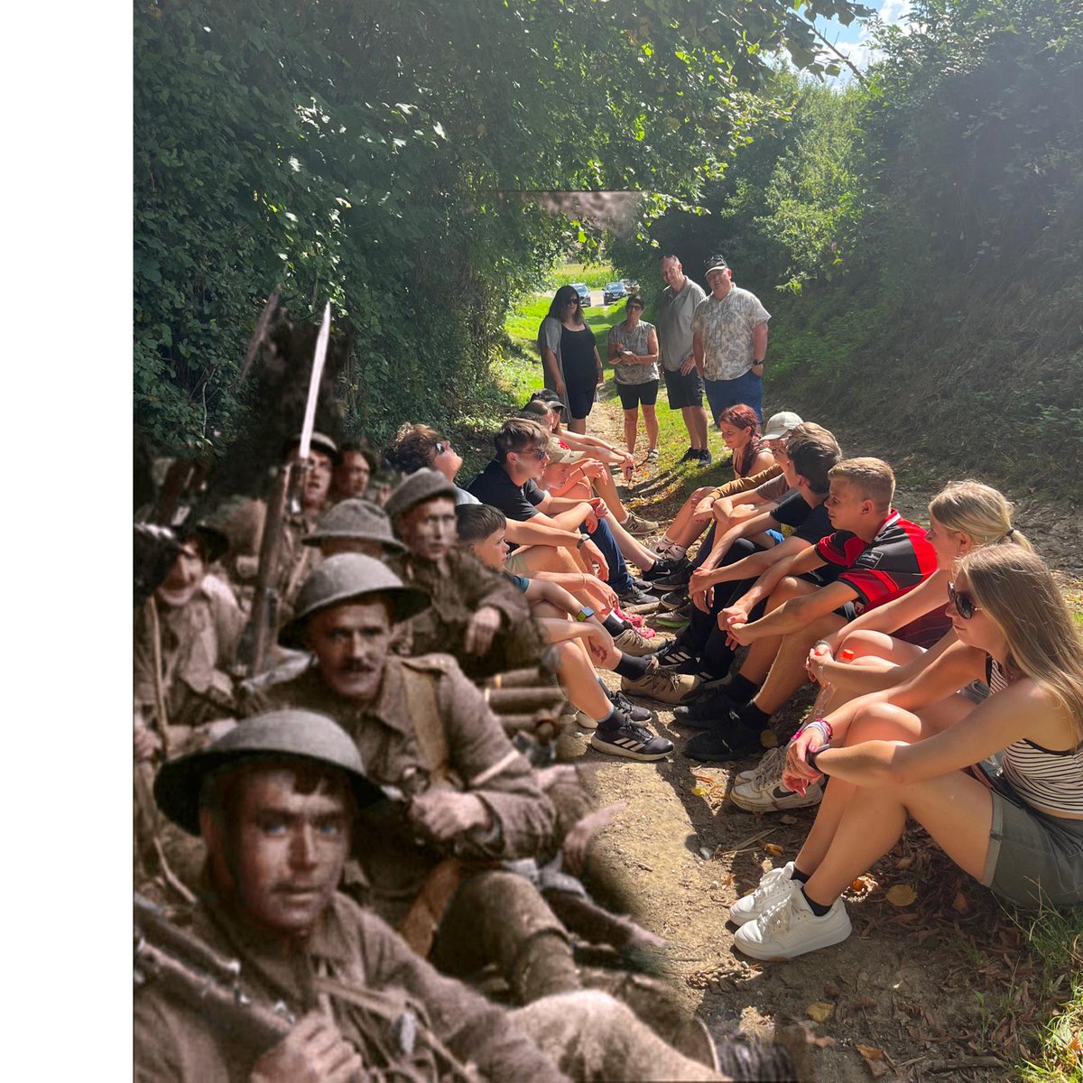 markray007's tweet photo. @derbyshirescout @beat2battle Day 3 of 3rd Holmesfield ESU Battlefield Camp and another amazing day. 12 hours in the Somme area visiting landmarks and historic locations. #emotional #onceinalifetime #lestweforget https://t.co/wUk5T02e35