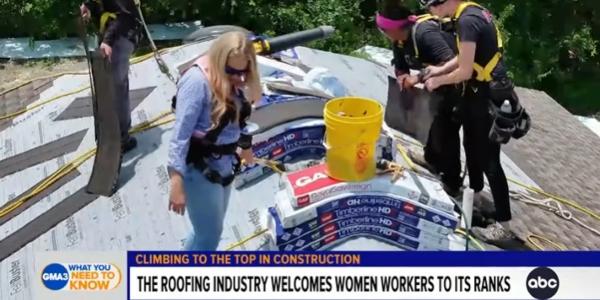RoofCoffeeShop's tweet photo. Women Roofers Making Their Mark – Roofer Chicks Featured on Good Morning America! 
https://t.co/QwFywkqZCl 

#RooferChicks #RoofersCoffeeShop #RoofingProfessionals #RoofingContractors #RoofingIndustry https://t.co/qP8pi6aedy