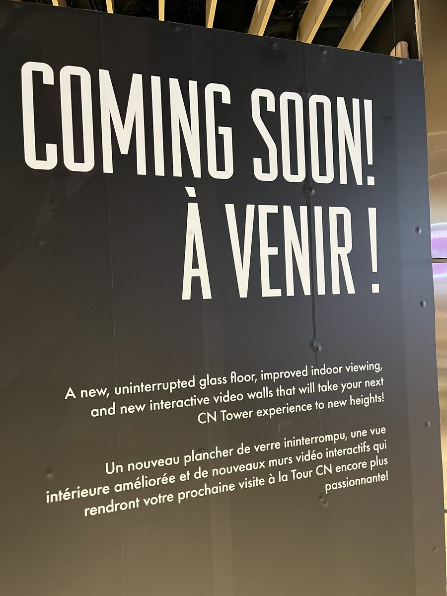 Wow — with less to see and to experience. Sure feels like a ca$h grab that the <a href="/CNTOWERTORONTO/">CN TOWER</a> hasn’t lowered the price of
Admission while so much is actually inaccessible.