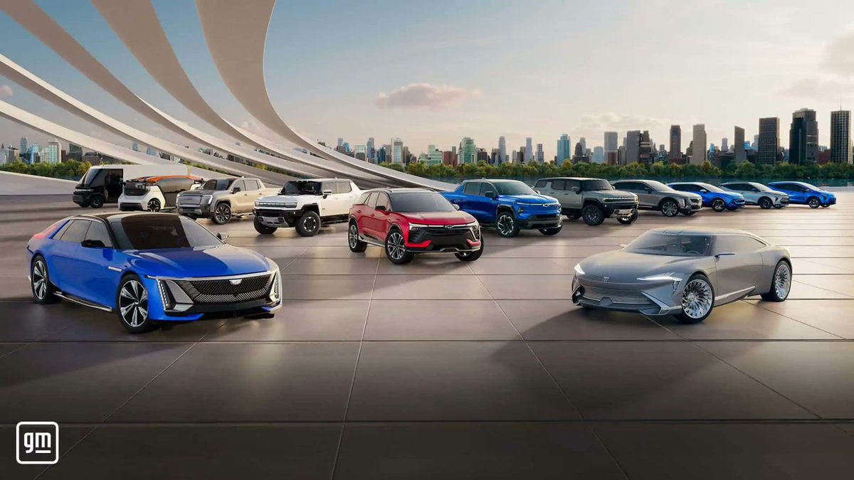 Update from <a href="/GM/">General Motors</a>⚡️Six new #ElectricVehicles will be added to its lineup this year.

1. Silverado EV Work Truck: Q3'2023
2. Chevrolet Blazer EV: Q3'2023
3. Chevrolet Equinox EV: Q4'2023
4. Chevrolet Silverado EV RST First Edition: Q4'2023
5. BrightDrop Zevo 400: Q4'2023
6. Cadillac