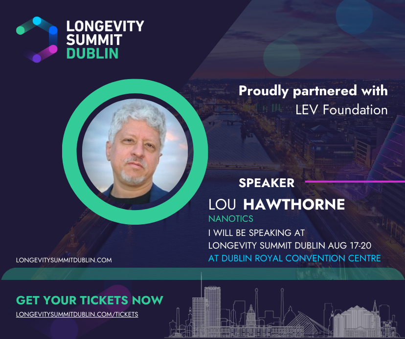 NaNotics (@nanotics) on Twitter photo I'm excited to present at this great conference alongside some of the longevity researchers I admire most! I'll be presenting our latest results and plans using NaNots – a new class of medicine.
<a href="/LEVfoundation/">The LEV Foundation</a> <a href="/aubreydegrey/">Aubrey de Grey</a> <a href="/martinodea/">Martin O'Dea</a> I'm excited to present at this great conference alongside some of the longevity researchers I admire most! I'll be presenting our latest results and plans using NaNots – a new class of medicine.
<a href="/LEVfoundation/">The LEV Foundation</a> <a href="/aubreydegrey/">Aubrey de Grey</a> <a href="/martinodea/">Martin O'Dea</a>
