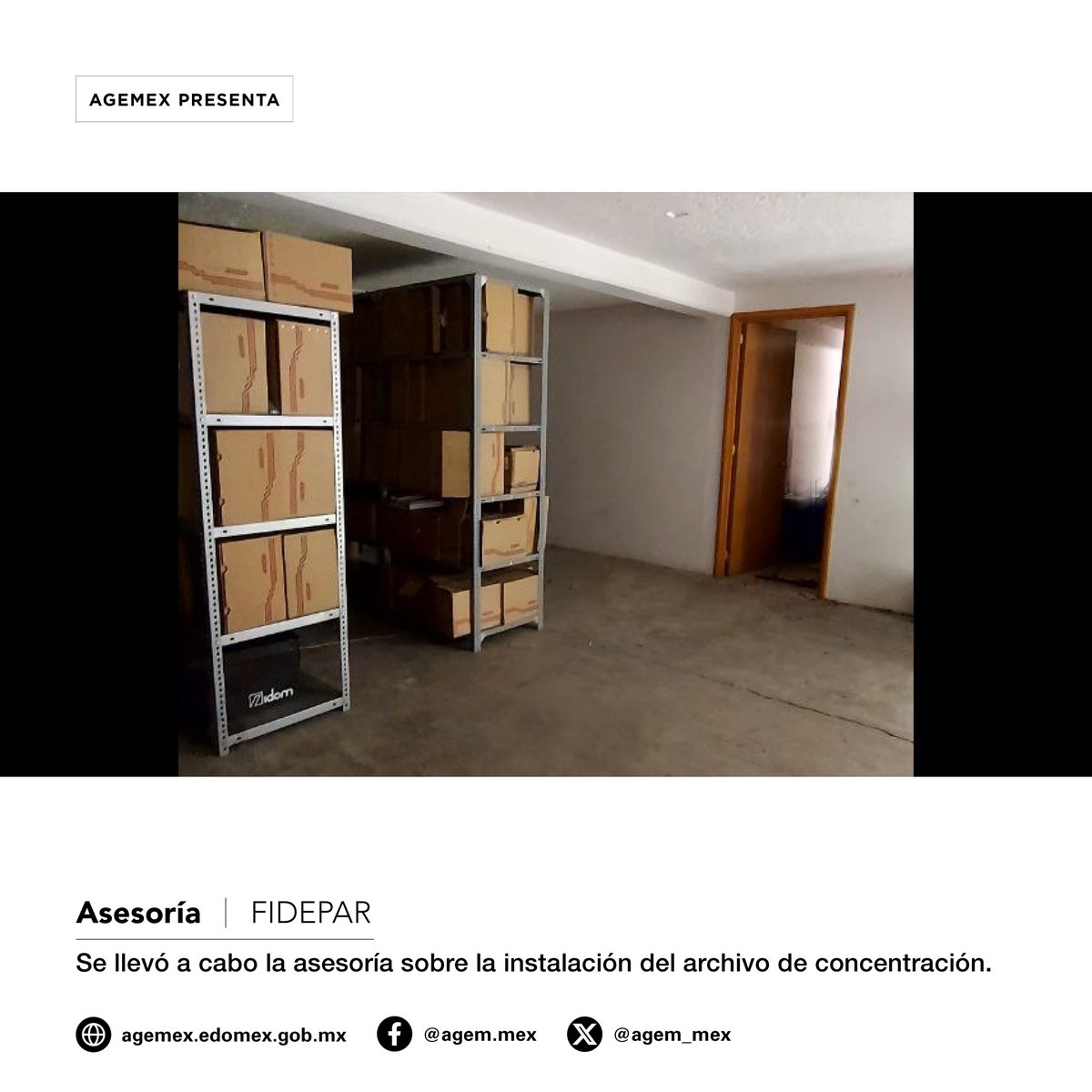 agem_mex's tweet photo. El @Edomex a través del @agem_mex visitó el Fideicomiso para el Desarrollo de Parques y Zonas Industriales en el Estado de México #FIDEPAR, para dar una asesoría sobre la instalación de su archivo de concentración. #AsesoríaAGEMÉX #AGEMÉX https://t.co/zN2eQILgpX