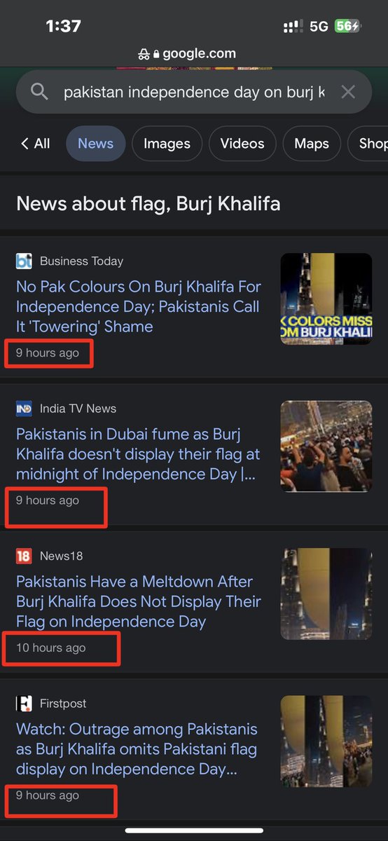divya_gandotra's tweet image. Many news publications and Indians were mistakenly celebrating that the #Pakistanflag wasn't displayed on #BurjKhalifa during their Independence Day. 

Ironically, they were checking during the day, while the event actually occurs at night between 8 PM to 10 PM #UAE Time.