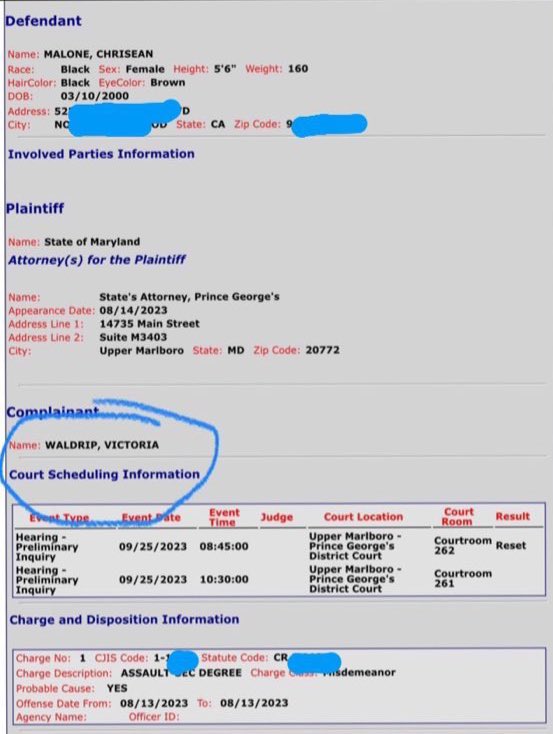 bgcteainsta's tweet photo. Woah vicky has pressed charges on Chrisean for second degree assault! #BaddiesEast https://t.co/zeHUJJYO6U
