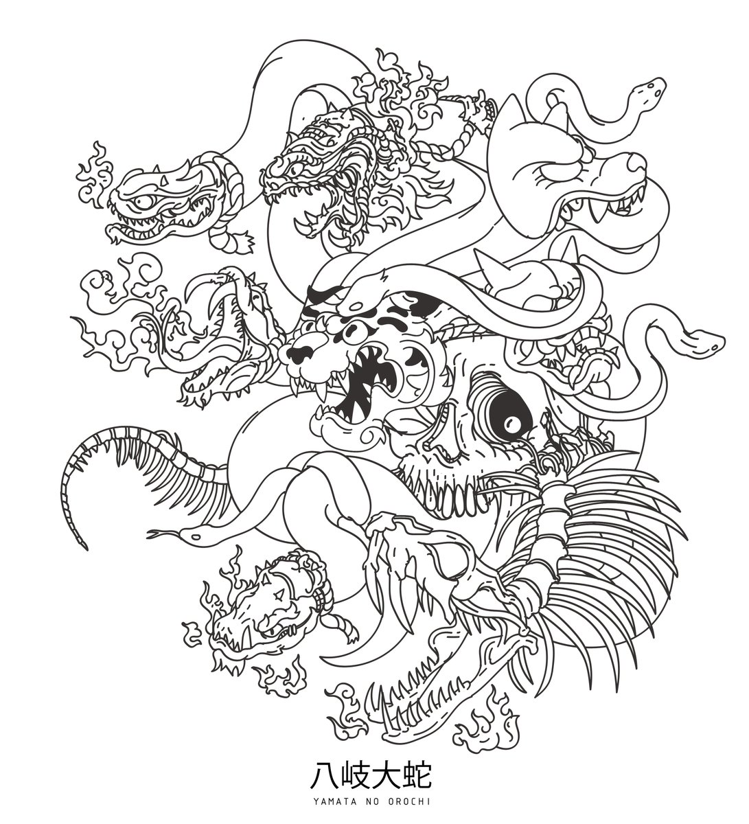 KUU68848871's tweet photo. YAMATA NO OROCHI 八岐大蛇 draf 01 #nftcommunity #NFTthailand #cartoon #NFT #NFTs #Nftdrop #NFTartist #opensea #eth #openseanft #nftcollector #GraphicDesigner #fndart #Illustration #illustrators https://t.co/EmCIKhL9o7