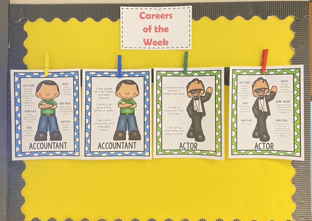 Starting our year with career exploration.  Stop by the counselor’s office to learn about two careers each week.  @Martin_Mustangs #WhenIGrowUp