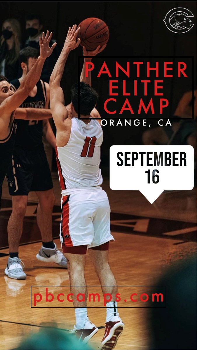 We are hosting our fall Prospect Camp @ Chapman University on Saturday, September 16th! Camp is open to rising sophomores - seniors looking to elevate and showcase their skills. Come join us! 🏀

pbccamps.com/boys-panther_e…