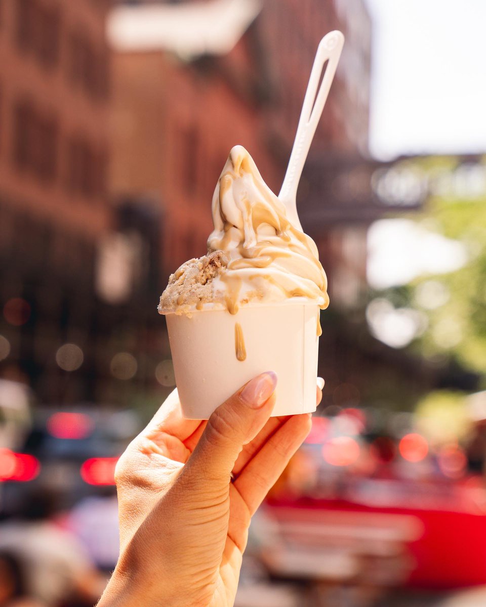 Summer is for soft serve, and you won't have to venture far from #TheMaritime to find it! Drop by @SeedAndMill for an irresistible vegan tahini sundae 🍦