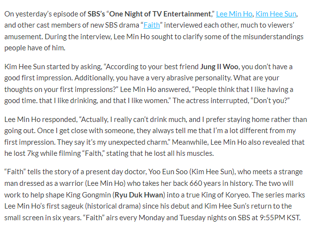 sevennyLMH's tweet photo. [2012.08.15] #LeeMinHo “People think that I like having a good time that I like drinking, and that I like women. Actually, I really can’t drink much, and I prefer staying home rather than going out."
https://t.co/oV8PGY1PUA
#이민호 @ActorLeeMinHo #kdrama https://t.co/CQyNq4HbaC