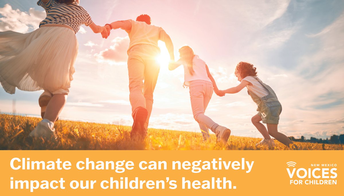 Children are especially at risk of the harmful effects of climate change because their bodies and immune systems are still developing. Read our latest report by @DivyaShivNM to learn what we can do to protect NM's children! #nmleg #nmpol  ➡️ bit.ly/47dx8Ln