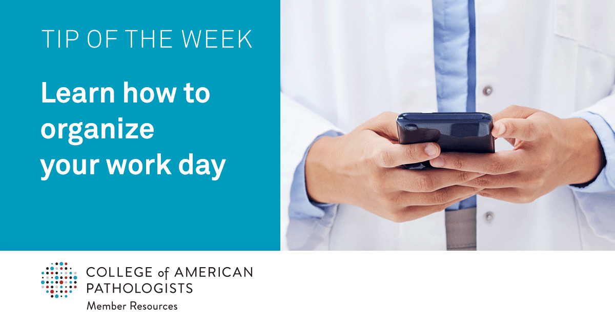 Pathologists's tweet photo. When New-In-Practice, it can be quite challenging to learn how to organize your workday and know the benefits that come from doing so. Follow these tips that can help with organization in both the academic and private practice setting.  

Learn More: https://t.co/BtdLb4480H https://t.co/efJk48zTAS