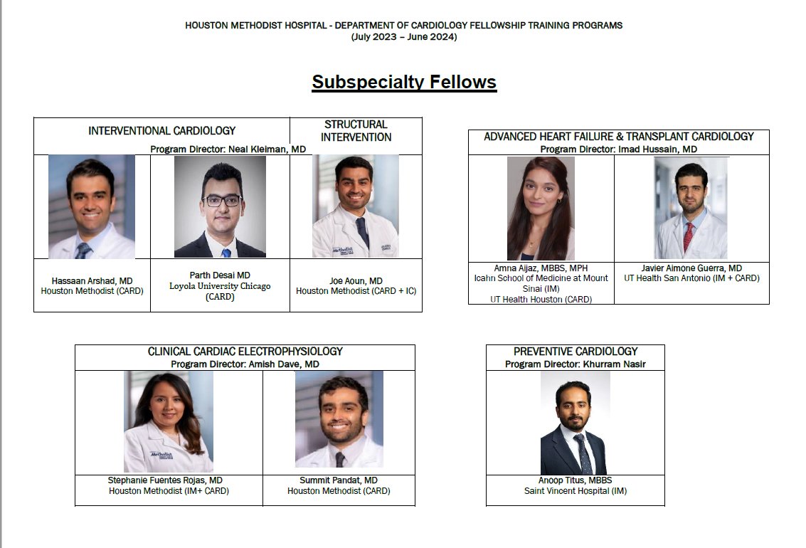 These talented healthcare professionals are ready to embark on a journey of excellence in cardiology. Join us in welcoming this exceptional cohort as they pave the way for the future of heart health. 👩‍⚕️👨‍⚕️#HoustonMethodistCardiology #Classof2023 🏥❤️