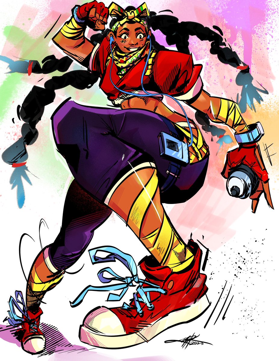 marshallarts100's tweet photo. 🎧 #kimberly #StreetFighter6 https://t.co/ua7sdhSy2H