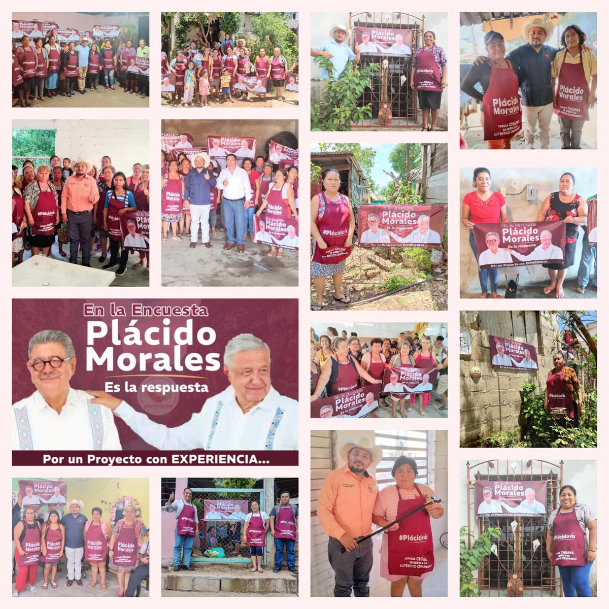 confenacam's tweet photo. Todo un éxito el trabajo a ras de #Piso que se llevó a cabo a favor de nuestro Líder Moral Dr @PlacidoMorales_ sin duda todos coinciden en qué  #Chiapas requiere de un Autentico CHIAPANECO que garantice un Proyecto con #EXPERIENCIA para el proceso 2024-2030.

#SomosCONFENACAM https://t.co/Khfr6nJu1o