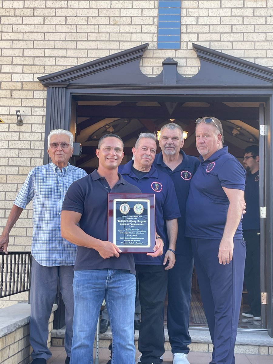 Thank you to the St. Rocco Society for the honorary membership. As a first-generation Italian-American and a proud Calabrese, this honor means everything to me.