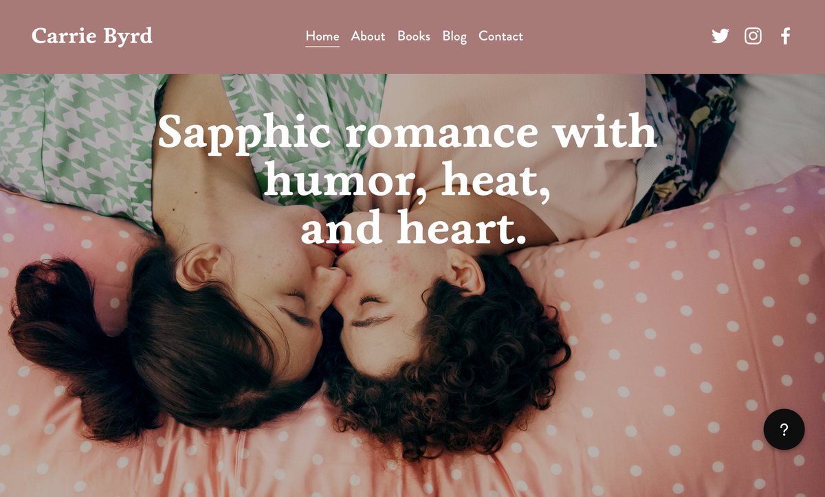 My author website is live! It's still a work in progress, but if you take a look now you'll find more details about my forthcoming book—including a draft blurb!—& a little information about yours truly ✨ carriebyrd.com