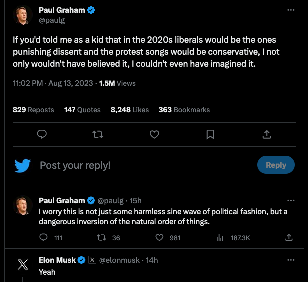 makelessnoise's tweet photo. @SethAbramson @paulg In case anyone else saw "You're unable to view this Tweet because..." on Seth's feed: https://t.co/GRL5STxp3W