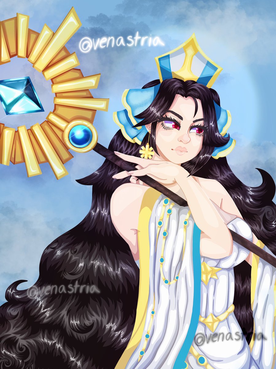 Venastria's tweet photo. I drew the new light support unit, Remiel from @UnknownKnights_ !!!! She is so pretty I had to draw her, this piece took 8hrs and 34min and it was worth it! #MobileApp #DigitalArtist #digitalartwork #GachaClub #UnknownKnights https://t.co/bQy05ZvXqX