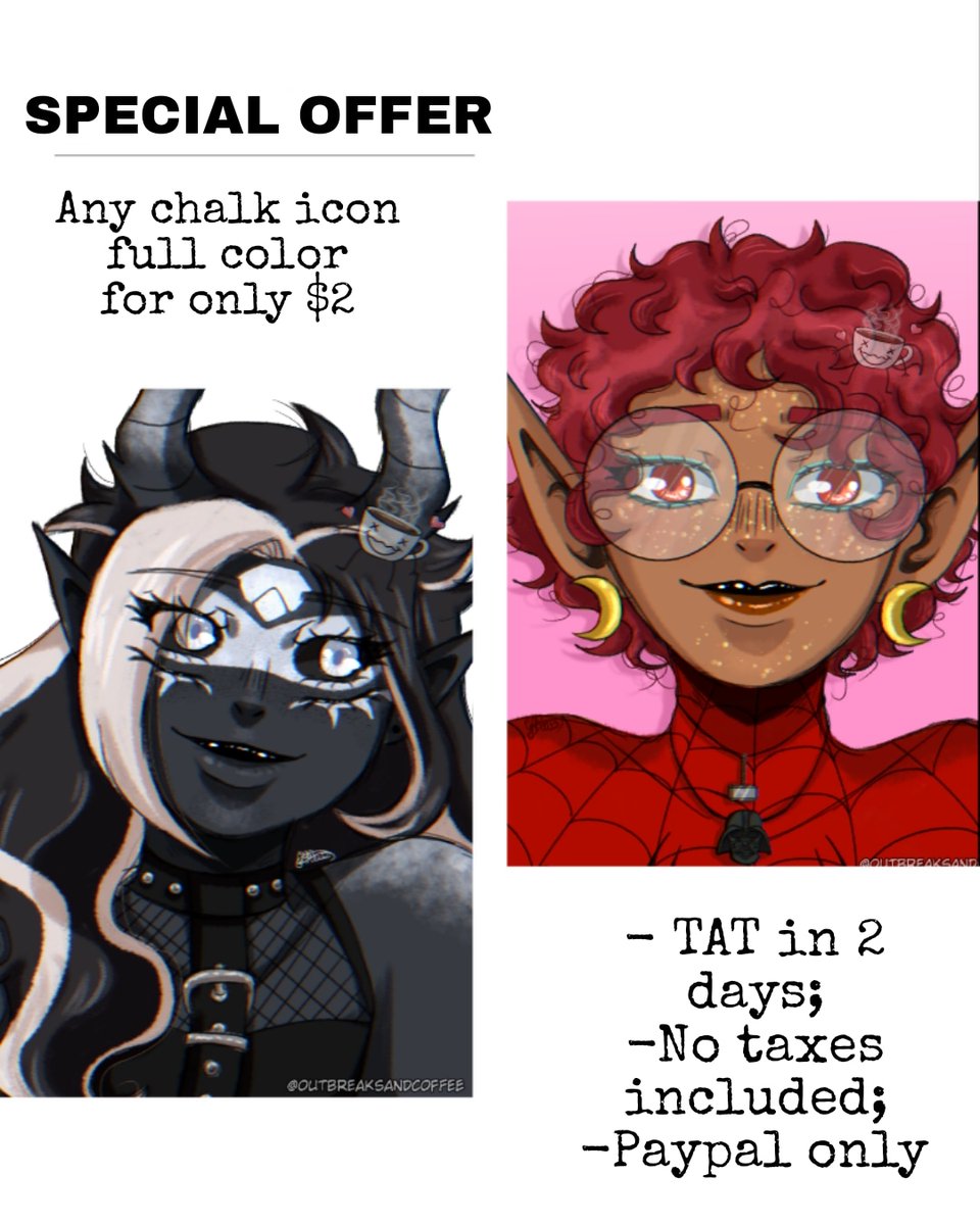 Hi, I'm selling icons to pay for my new headphones! 
DM me if you're interested :)

#art #fanart #doodle #sketch #icon #anime #comission #emergencycommissions #chalkart #chibi #spiderman #adhd #adhdartist #explore #explorepage #foryou #foryoupage #oc #edit