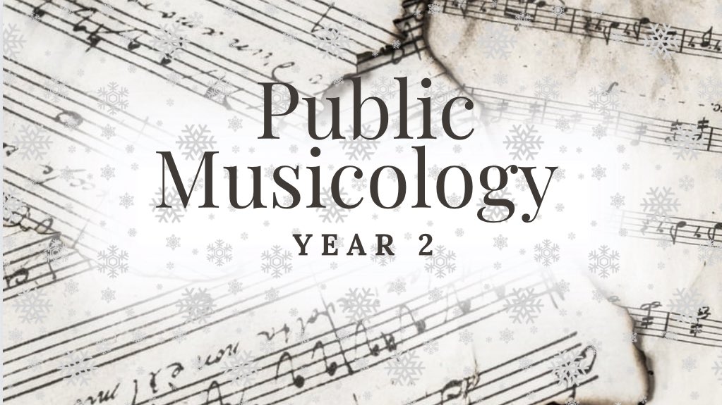 Public Musicology Certificate at Schwob Music tweet media