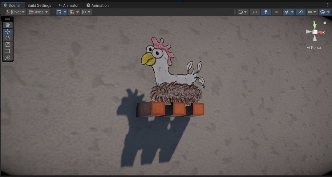 Endlich ist das Huhn implementiert! 🐔
#unity3d #blender #blender3d #elevator #lowpoly #csharp