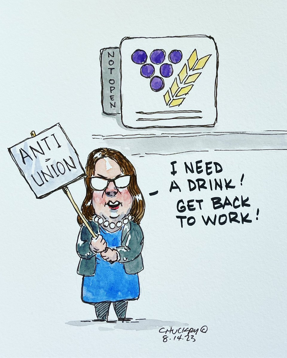 As if seven years wasn’t enough, four more years of this government and more of us reaching for the bottle. Conservatives say they’re on the side of workers—but definitely not the unionized ones, like MBLL staff, healthcare workers, teachers, ECE, etc. #mbpoli #politicalcartoon