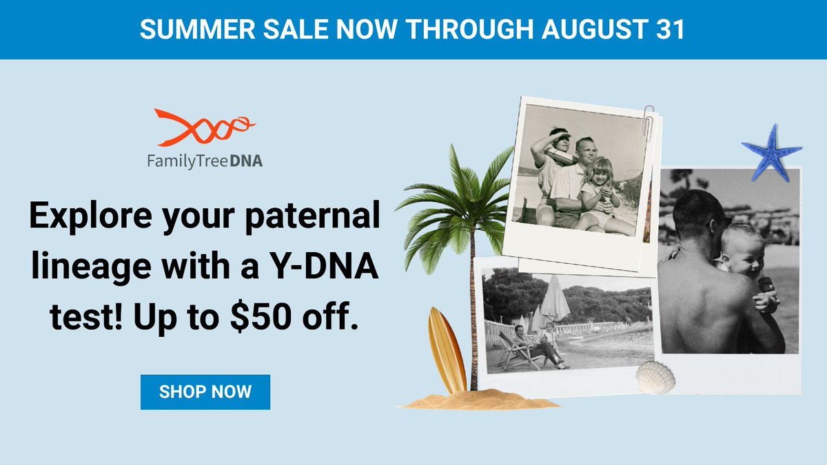 High temps. Low prices. 
Shop Y-DNA and save up to $50. 

➡️ bit.ly/3OWAPOH

#SummerSale #DNATesting