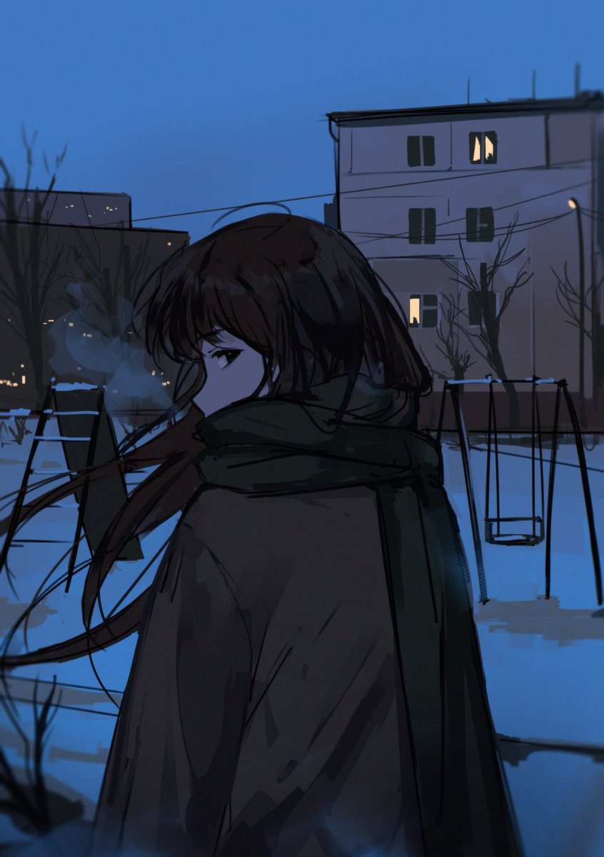 arttssam's tweet photo. Cold 
#digitalart #anime #illustration https://t.co/B8miKq74JT